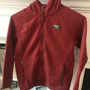 Burnt Orange fleece -girl or boy.